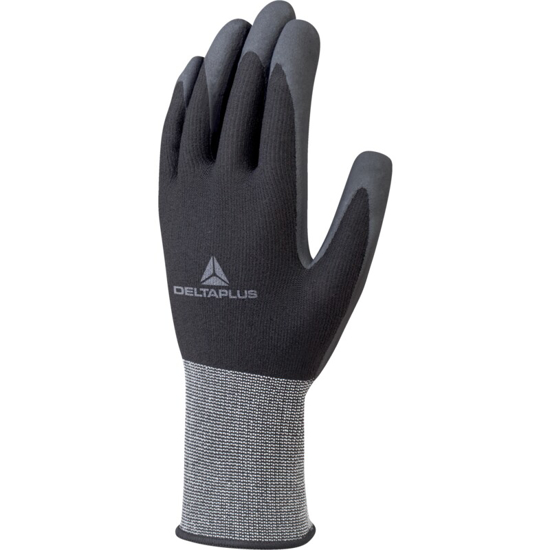 Afbeeldingen van GEBREIDE HANDSCHOEN MET COATING - POLYESTER, SPANDEX - SCHUIM NITRIL - JAUGE : 15 - 09