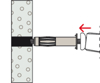 Afbeeldingen van HOLLEWANDPLUG HM 5X65 S MET SCHROEF