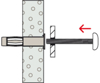 Afbeeldingen van HOLLEWANDPLUG HM 5X65 S MET SCHROEF