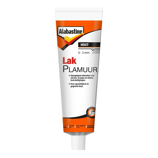 Afbeeldingen van ALABASTINE LAKPLAMUUR WIT TUBE 225GR