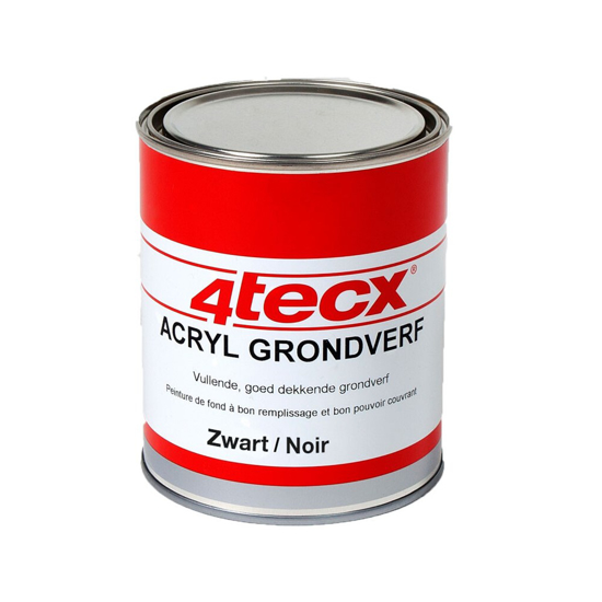 Afbeeldingen van ACRYL GRONDVERF ZWART 0,75LTR 4T