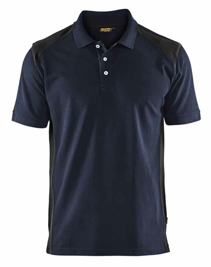 Afbeeldingen van PIQUE POLO DONKER MARINEBLAUW/ZWART LT 332410508699LT