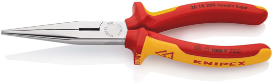 Afbeeldingen van KNIPEX TELEFOONTANG ROND 200MM VDE