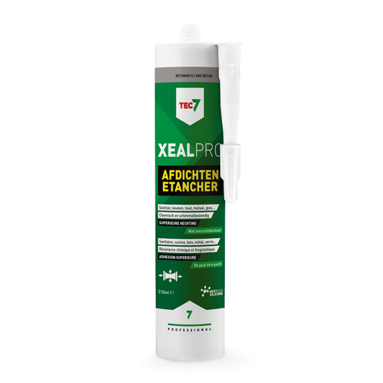 Afbeeldingen van TEC7 AFDICHTINGSKIT XEALPRO BETONGRIJS (RAL 7023) 310ML